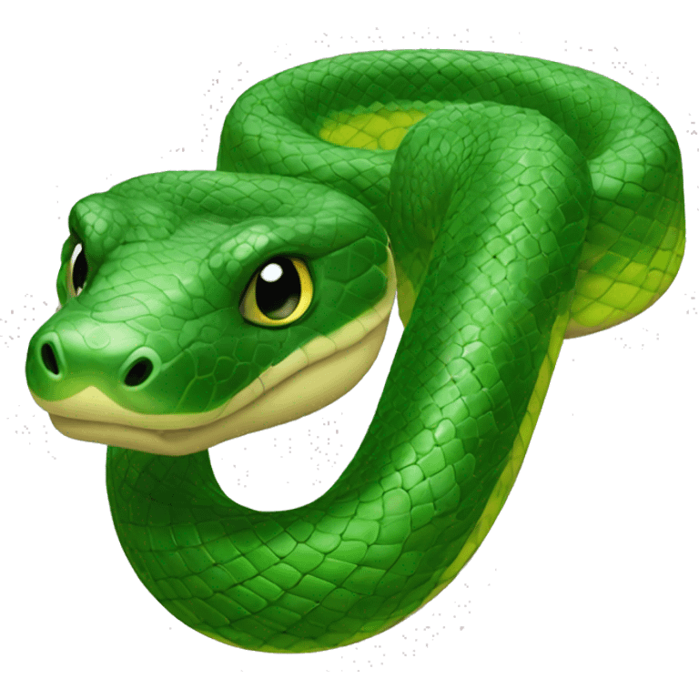 anaconda green emoji