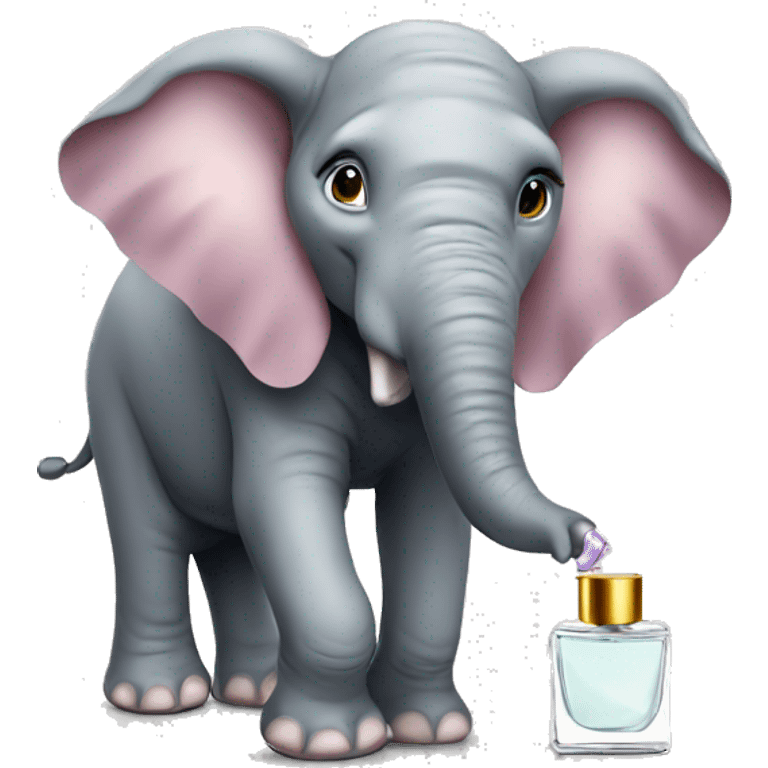 Elephant with perfume emoji