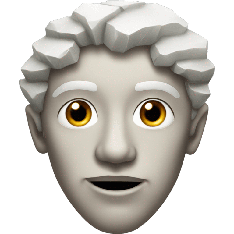 stone face in diamon emoji