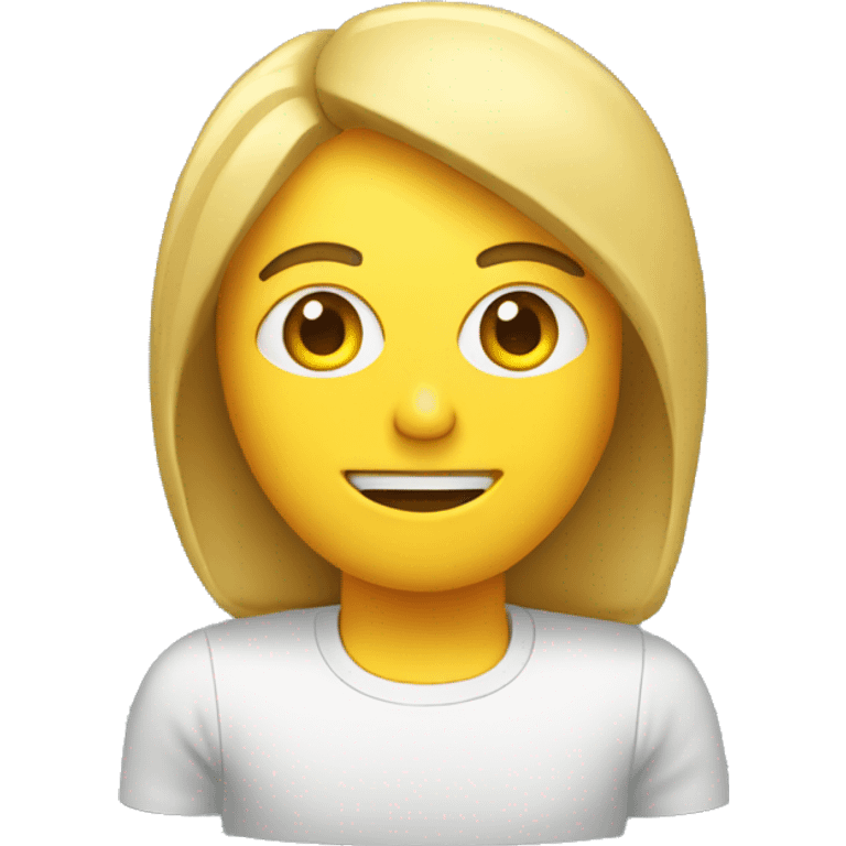 persona trabjando en un computador emoji