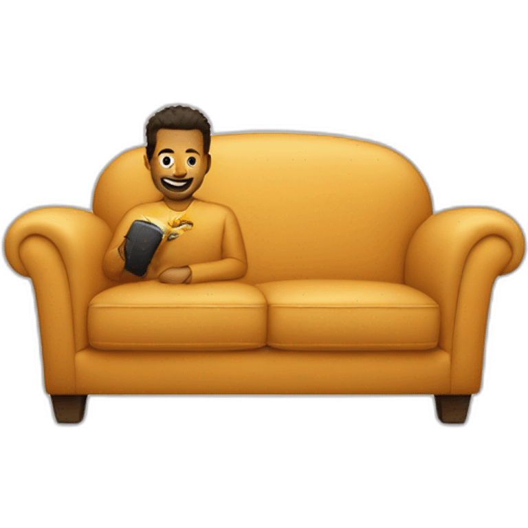 Mickel Jordan in a sofa  emoji