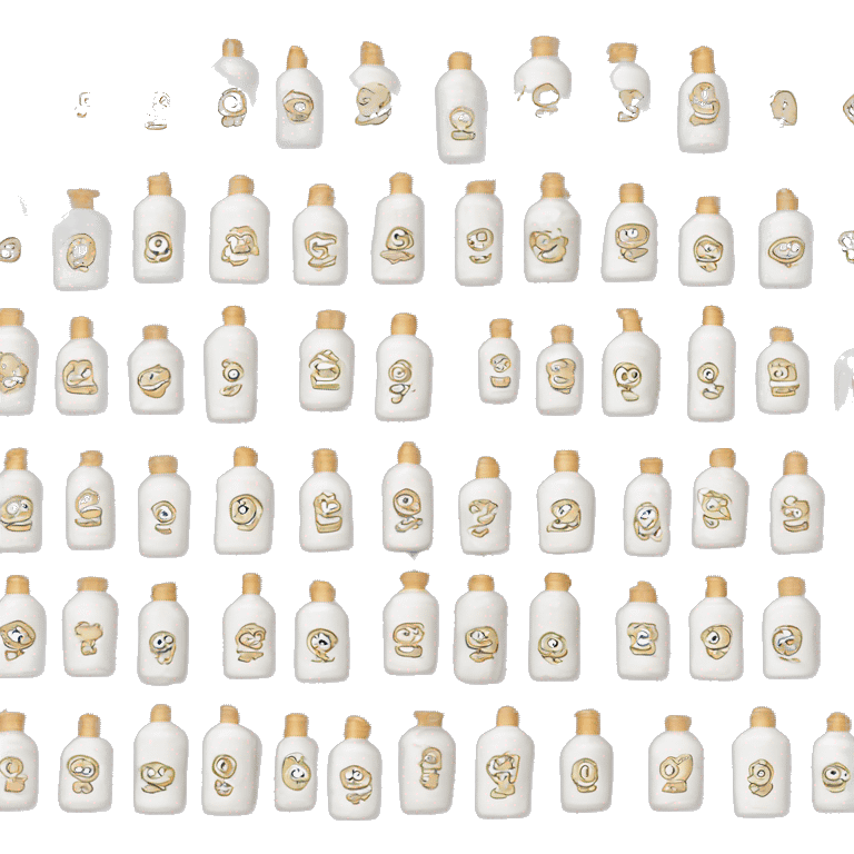 10 bottles of lotion  emoji