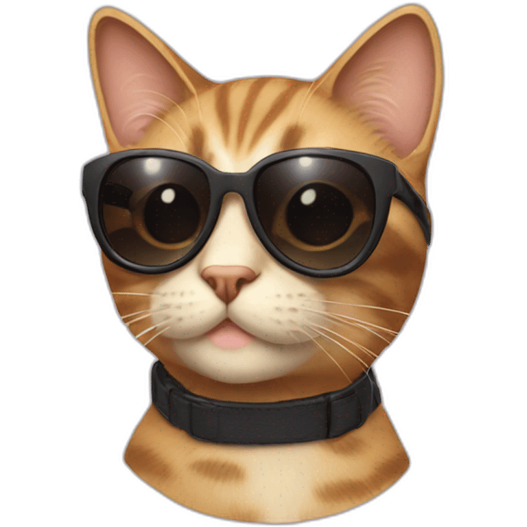 Cat with sunglasses Juliette  emoji