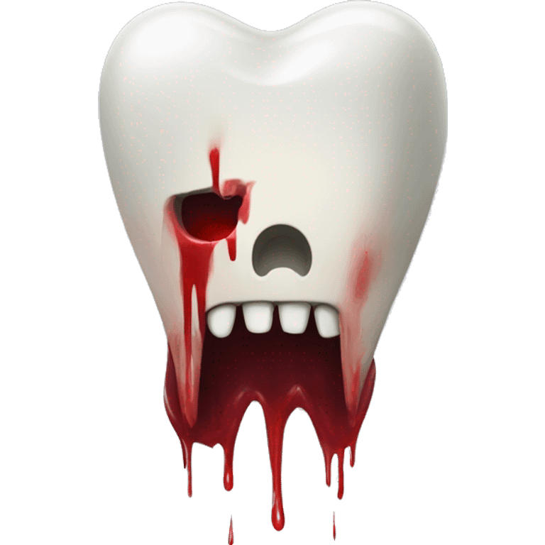 bloody tooth (no face) emoji