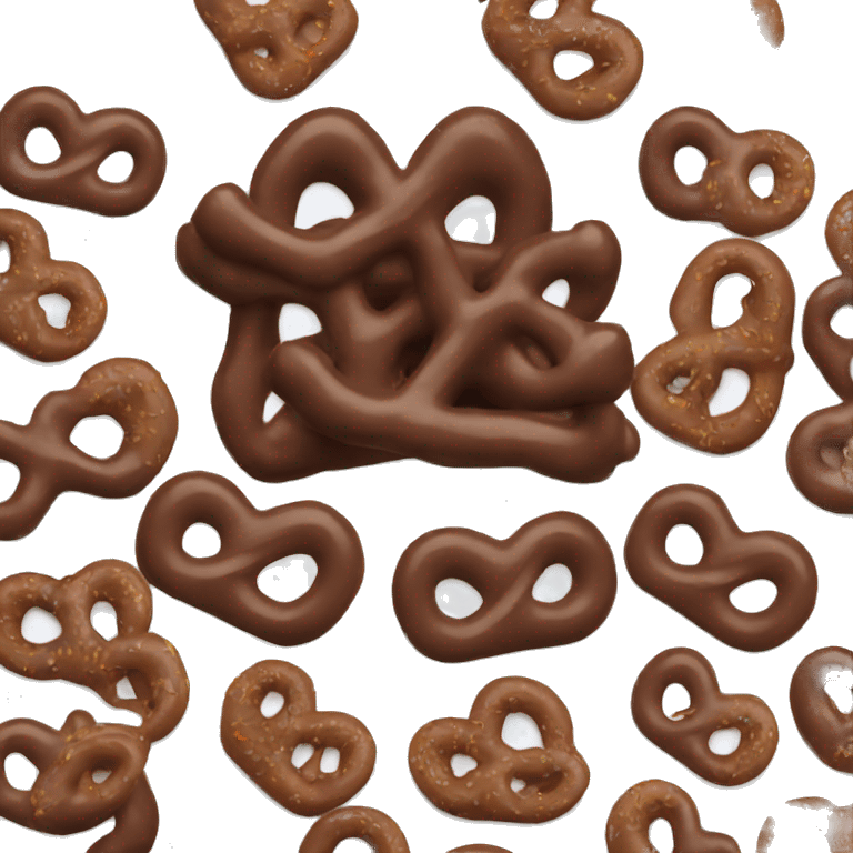 Chocolate covered pretzels  emoji