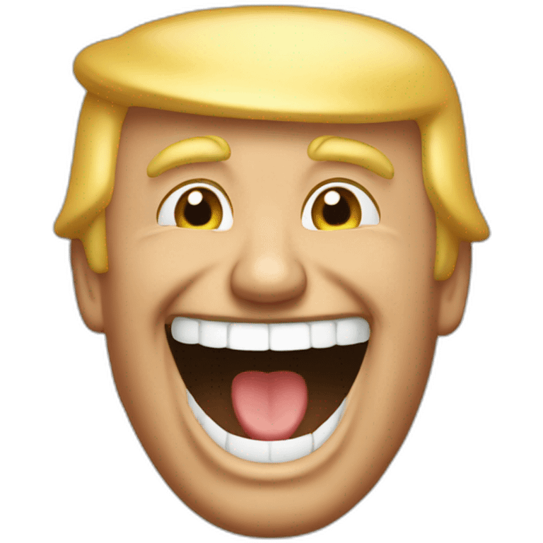 Trump laughing emoji