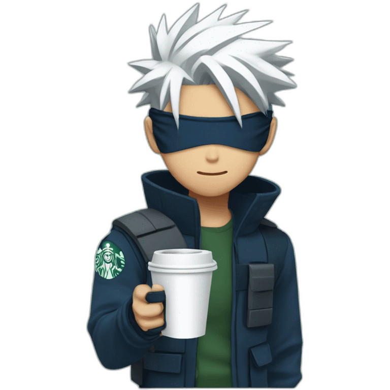 kakashi drinks starbucks emoji