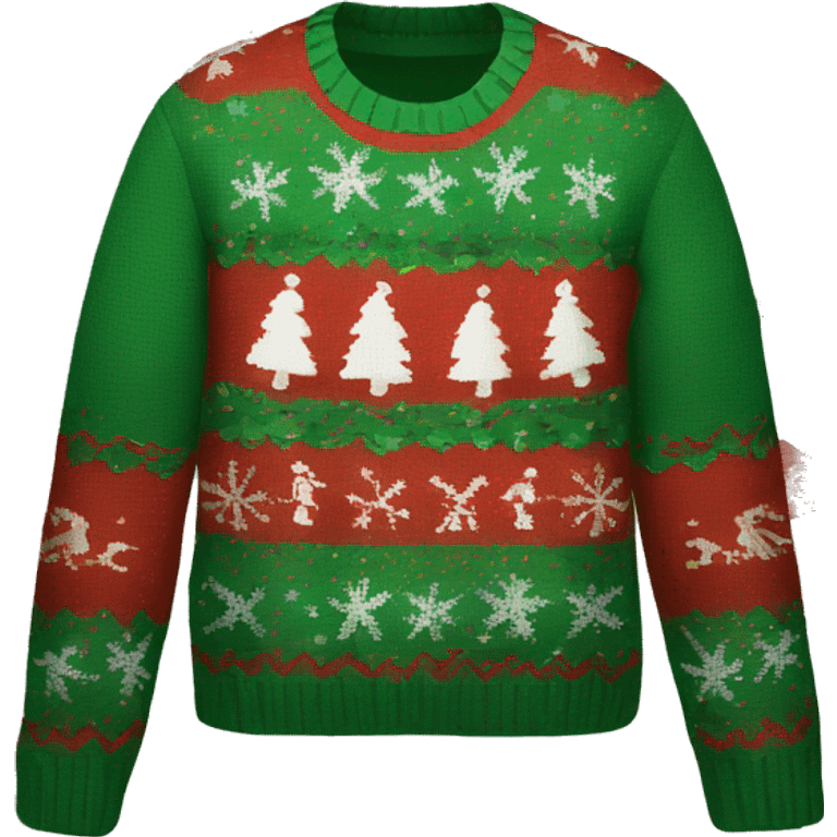 ugly christmas sweater emoji