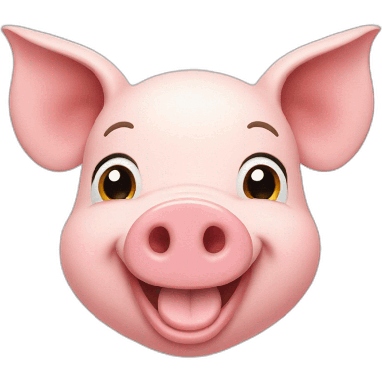 Happy pig emoji