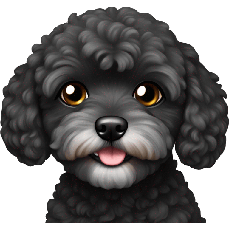 Black maltipoo emoji