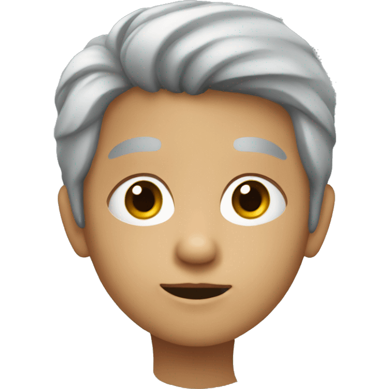 gray haired child emoji