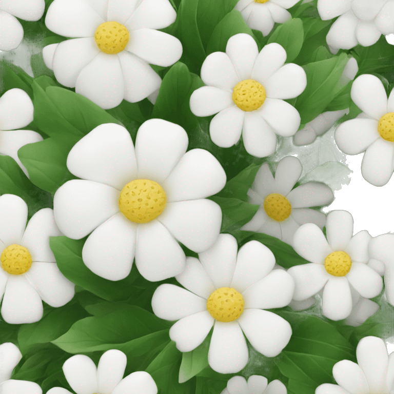 White flowers bouquet emoji