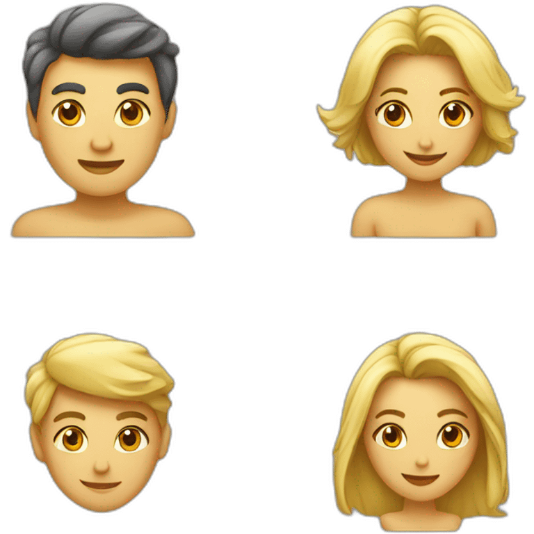 Sexe homme et femme emoji