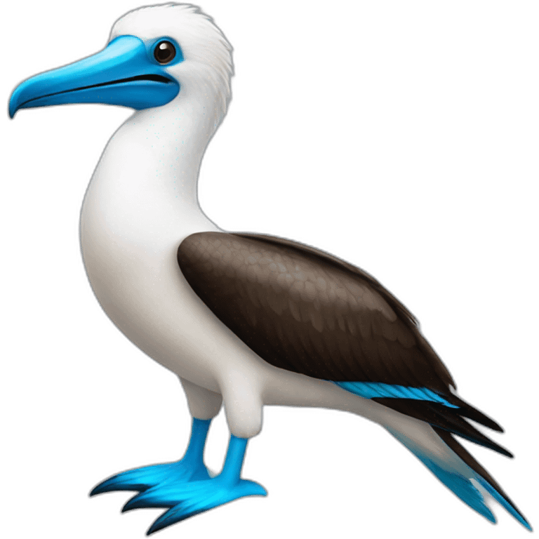 a blue footed-booby bird emoji