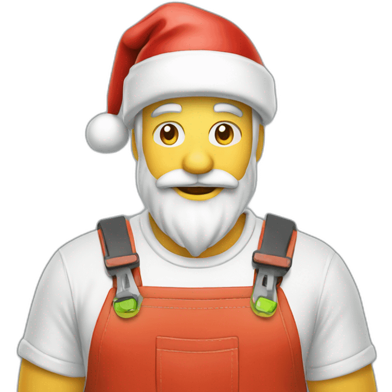 Electrician santa emoji