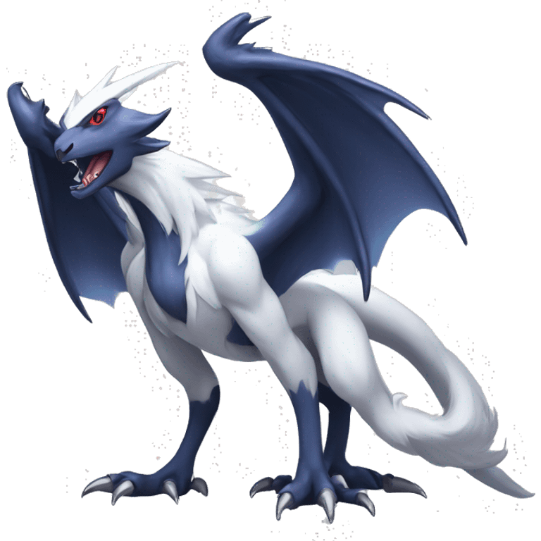 Edgy Cool Nargacuga-Absol-Pokémon Full Body emoji