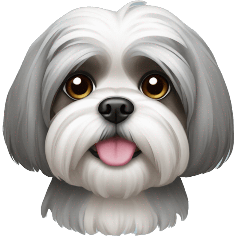 Grey Shih Tzu emoji