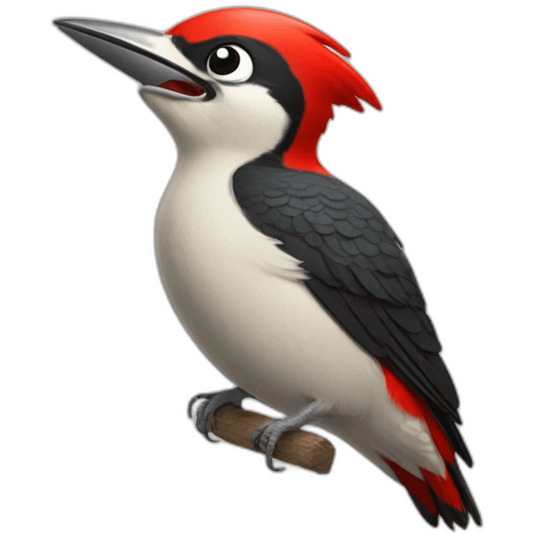 woodpecker winking emoji