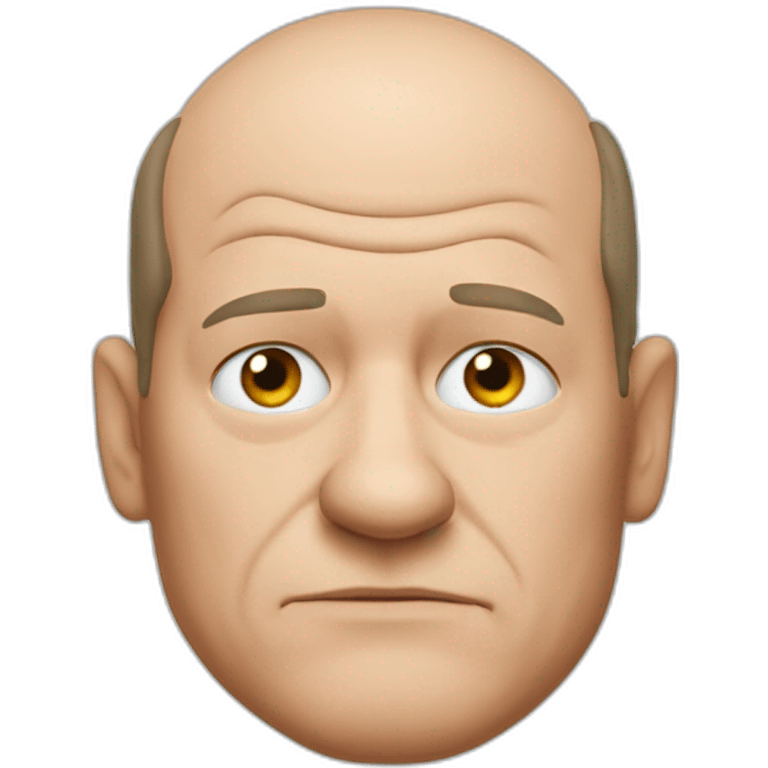 Olaf Scholz overthinking emoji