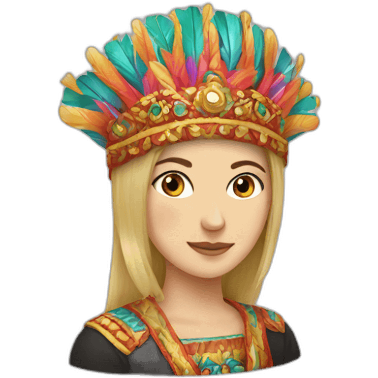 Colourful kokoshnik emoji