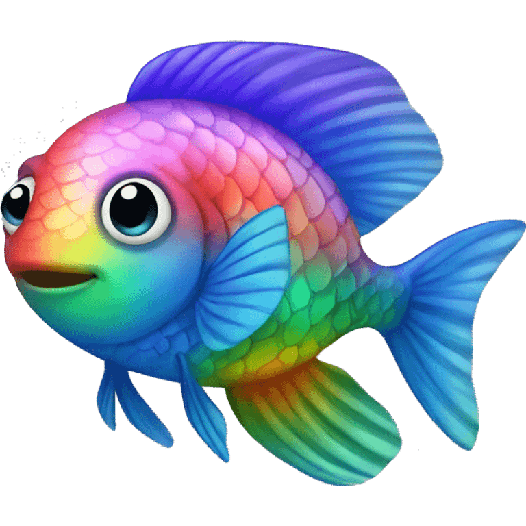 Rainbow fish emoji