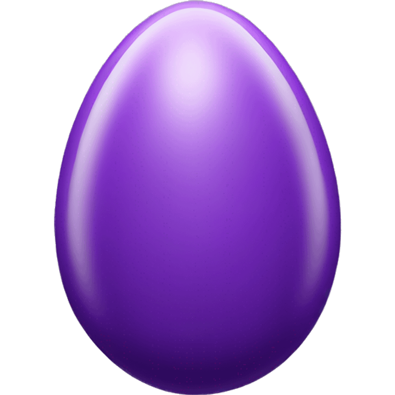 Purple colored egg emoji