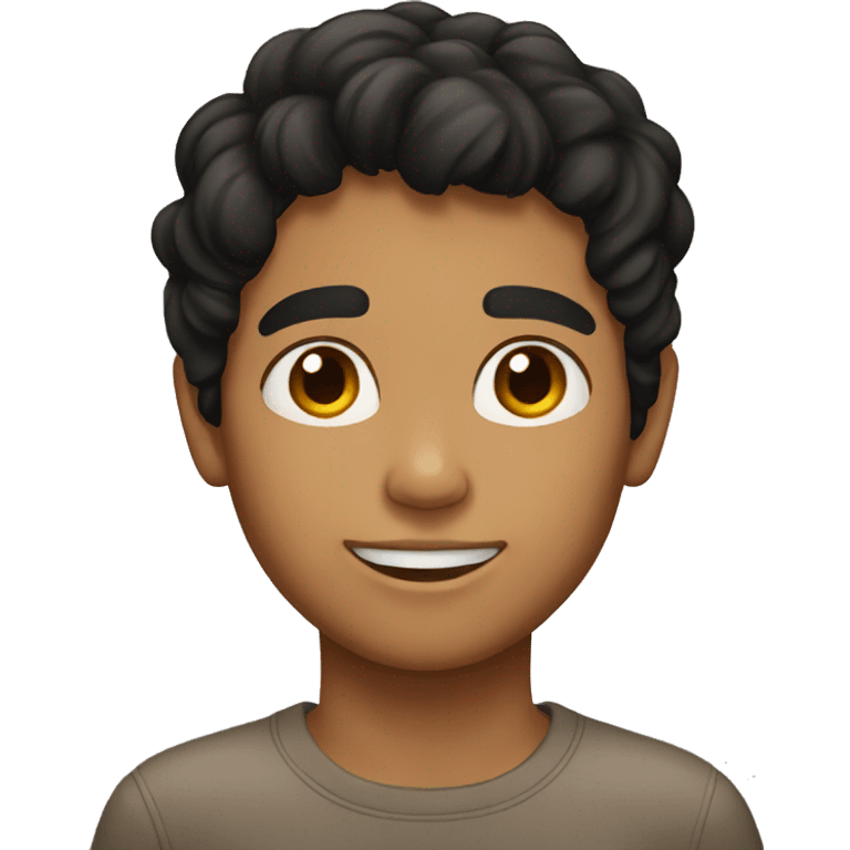 black haired boy with tan skin emoji