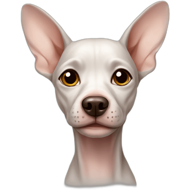 hairless dog emoji