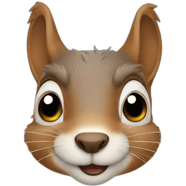 A squirrel with tears in his eyes emoji