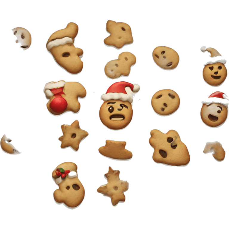 Christmas cookie emoji