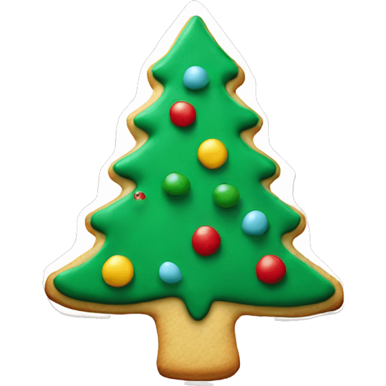 Christmas tree sugar cookie  emoji