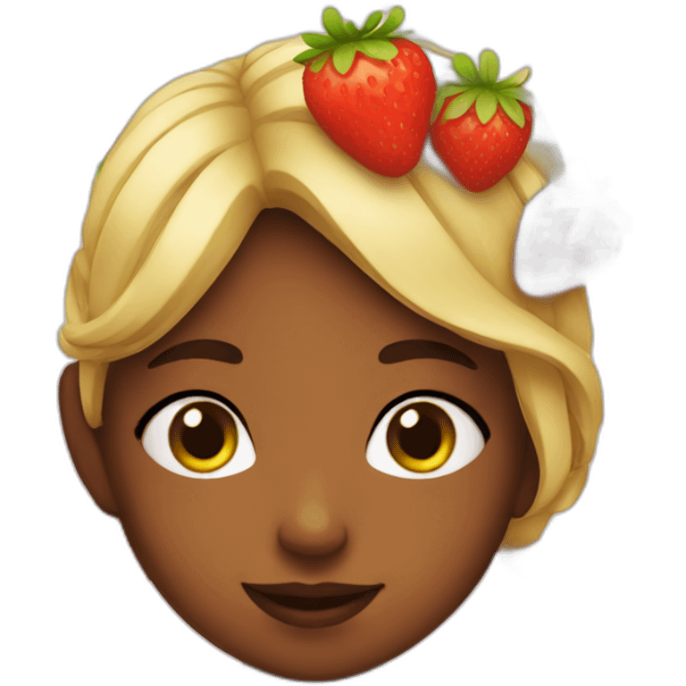 strawberry girl  emoji