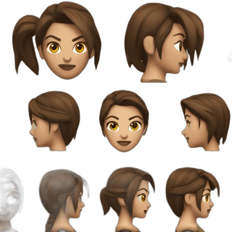 Lara Croft emoji