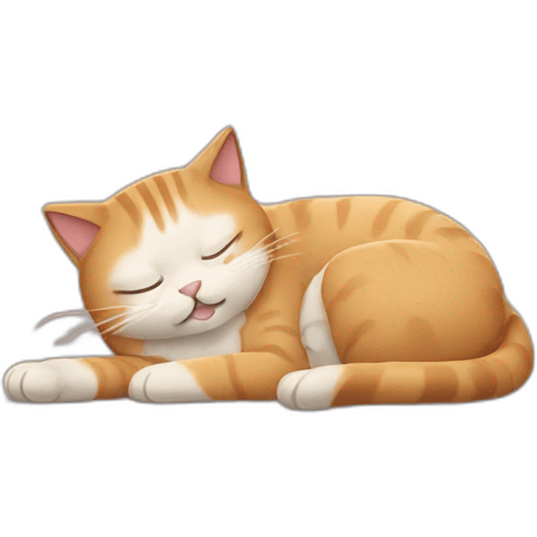 super sleepy cat emoji