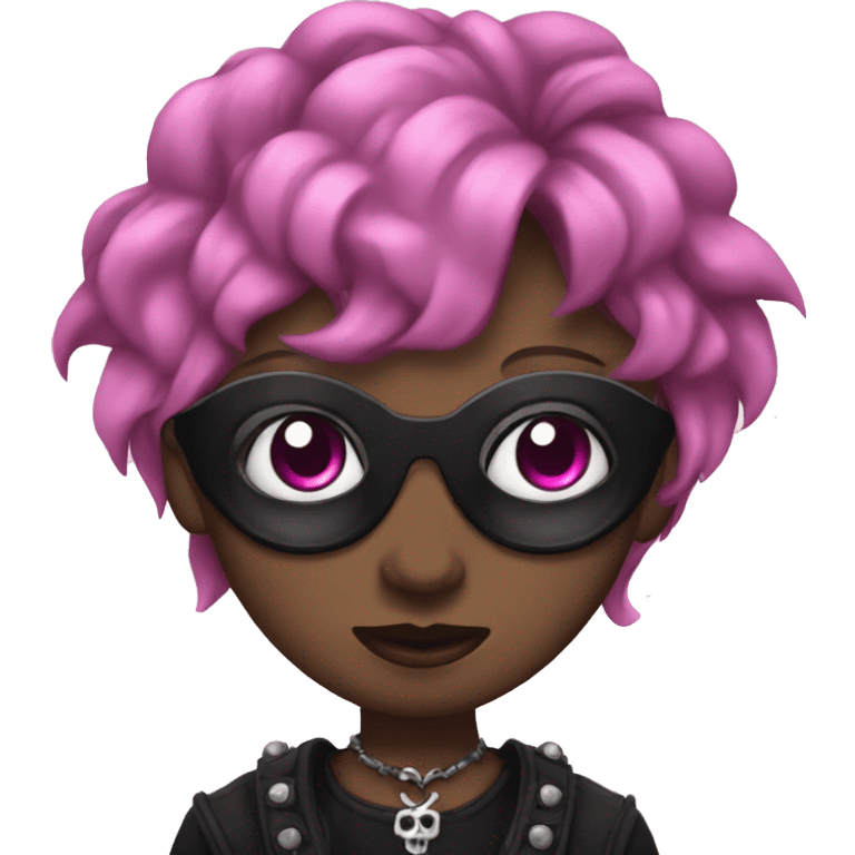 Pink goth emoji emoji