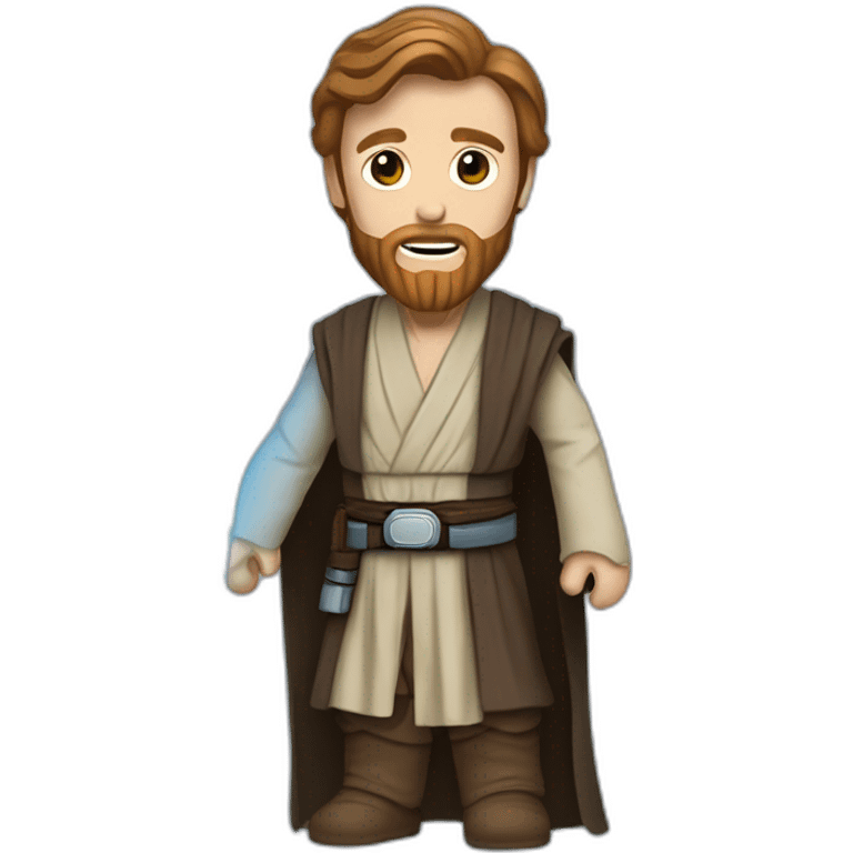 obiwan kenobi with a lightsaber blue emoji