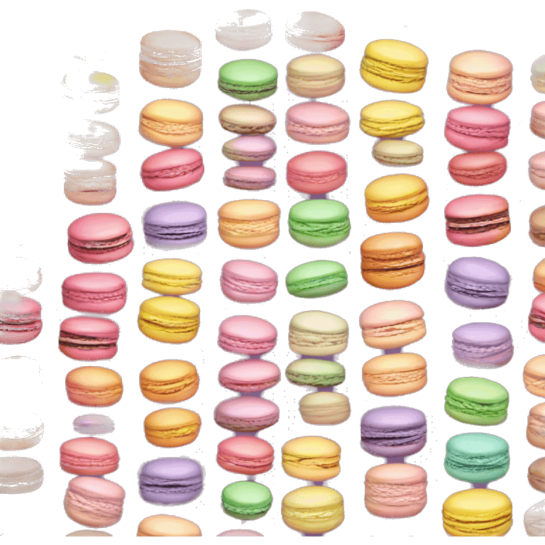 Realistic gradient macaroon emoji