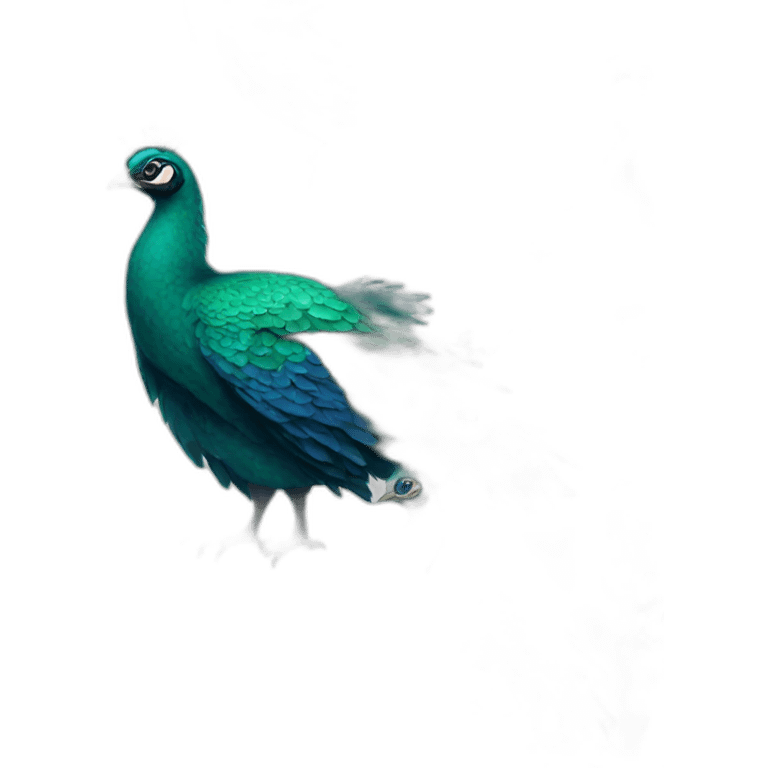 motorcycle peacock emoji