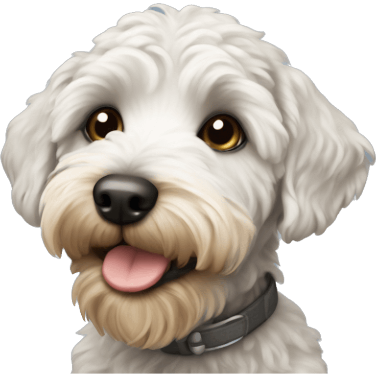 Schnoodle puppy emoji