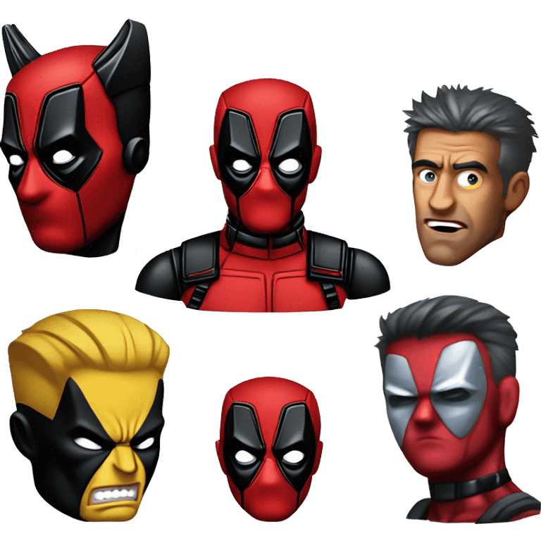 Deadpool wolverine emoji