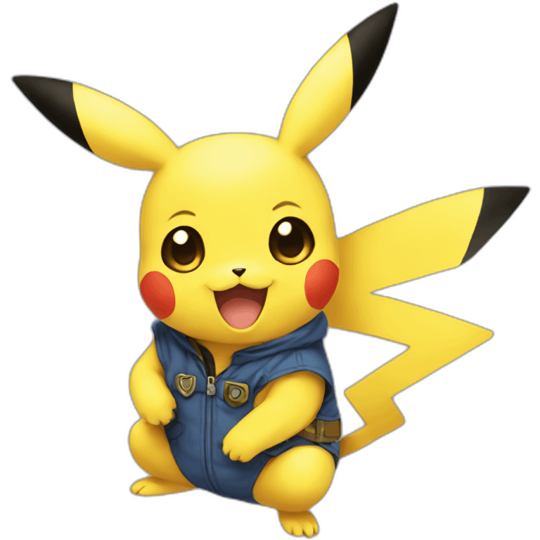 Pikachu holding pichu emoji