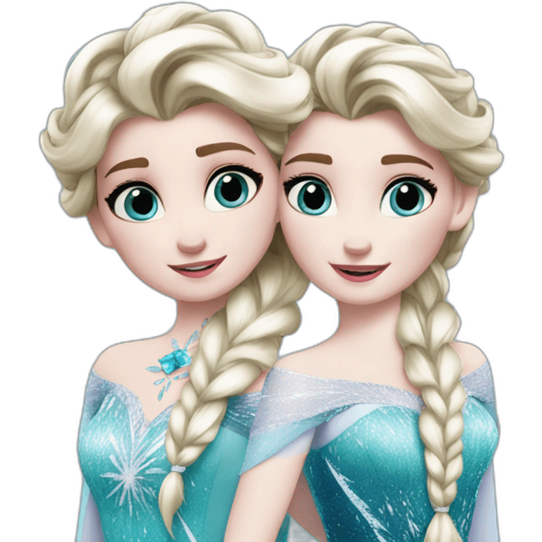 elsa and anna emoji