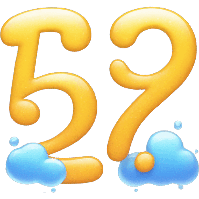 the number 47 and a % sign, in a bubbly font emoji