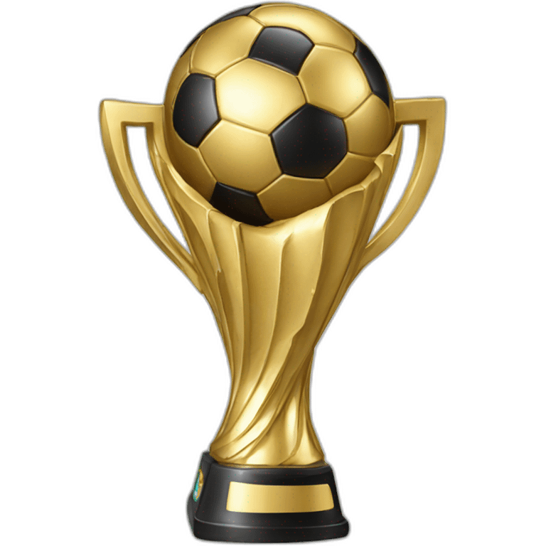 world cup trophy decorated for christmas emoji