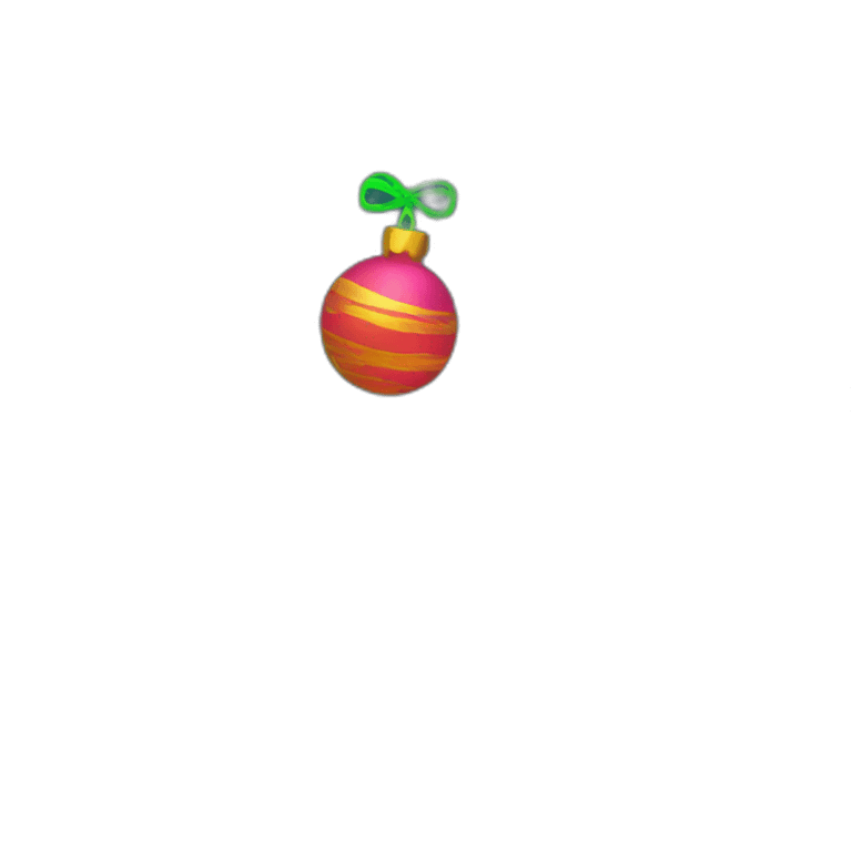 Christmas neon emoji