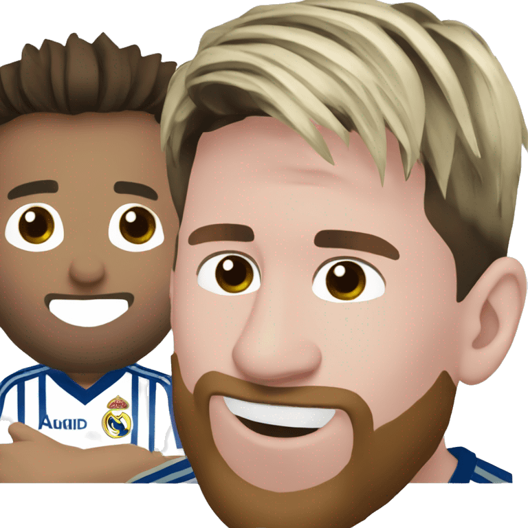 Messi with a Real Madrid  emoji