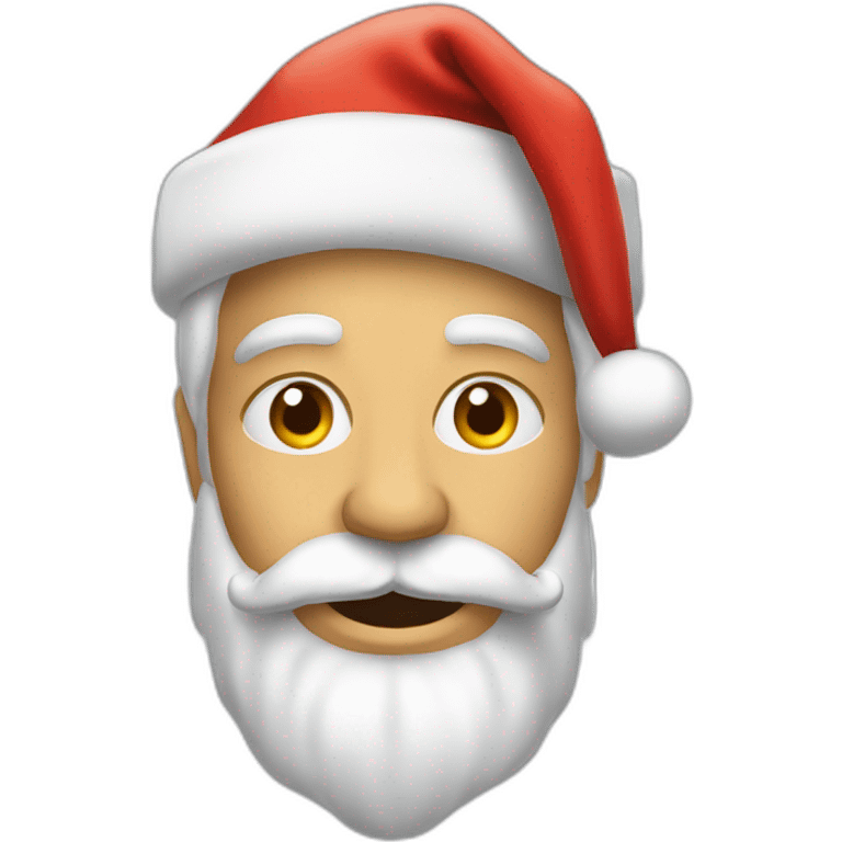 père noël amenant des cadeaux emoji