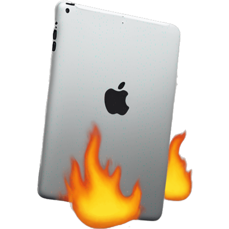 ipad on fire emoji