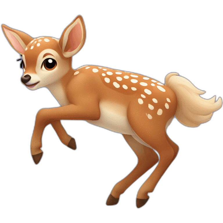 fawn flying in sky emoji