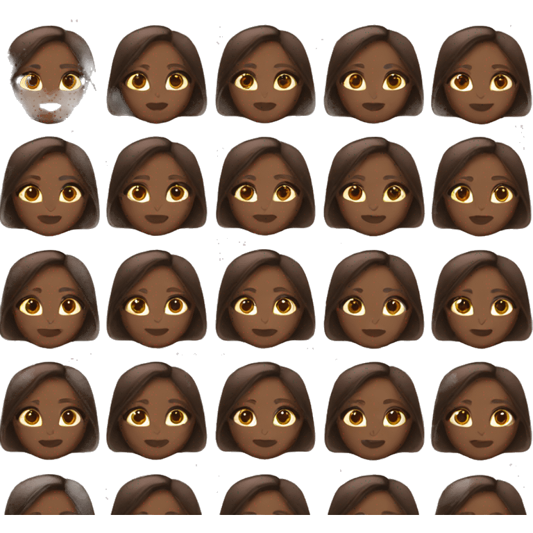 Brown makeup emoji